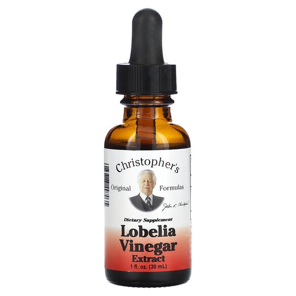 Christopher's Original Formulas Lobelia Vinegar Extract 1 fl oz 30 ml 084783497035