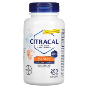 Thực phẩm bổ sung Citracal Calcium Supplement +D3 Petites 200 Coated Caplets 016500535034