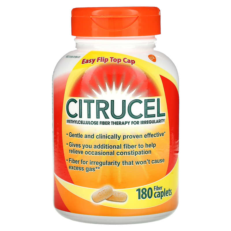 Citrucel, Methylcellulose Fiber Therapy for Irregularity, 180 Fiber Caplets 307660419761