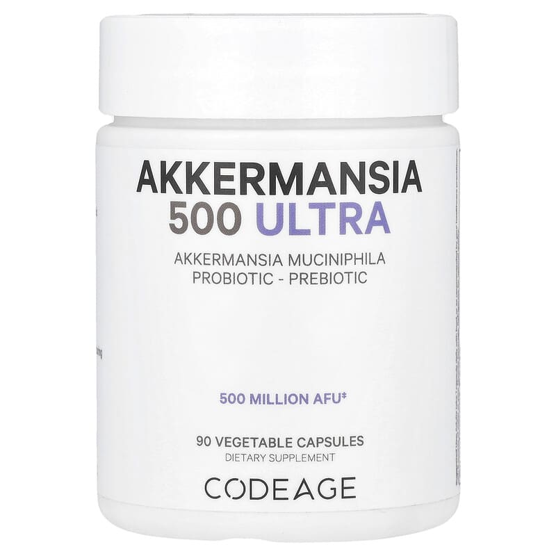 Viên uống Akkermansia 500 Ultra Codeage 90 viên chay 10 codeage akkermansia 500 ultra 90 vegetable capsules 143300 850049609715