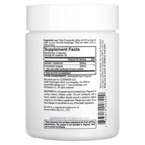 Viên uống Codeage Antioxidant Liposomal Glutathione 60 viên của Codeage 3 Thành phần vi chất của Codeage Antioxidant Liposomal Glutathione 60 Capsules 853919008229