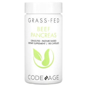 Thực phẩm bổ sung Codeage Beef Pancreas Grass-Fed Pasture Raised 180 Capsules 853919008113