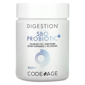 Thực phẩm bổ sung Codeage Digestion SBO Probiotic+ Shelf-Stable 100 Billion CFU 90 Capsules 853919008342