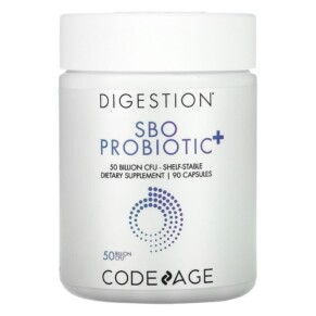 Thực phẩm bổ sung Codeage Digestion SBO Probiotic+ Shelf-Stable 50 Billion CFU 90 Capsules 853919008205