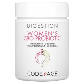 Thực phẩm bổ sung Codeage Digestion Women's SBO Probiotic 50 Billion CFU 60 Capsules 853919008397