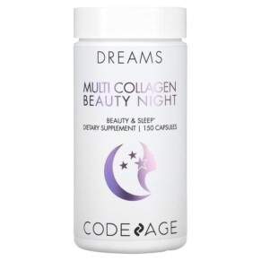 Thực phẩm bổ sung Codeage Dreams Multi Collagen Beauty Night 150 Capsules 853919008281