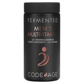 Thực phẩm bổ sung Codeage Fermented Men's Multivitamin 25+ Vitamins Minerals 120 Capsules 853919008519
