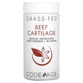 Thực phẩm bổ sung Codeage Grass-Fed Beef Cartilage Pasture Raised 180 Capsules 853919008144