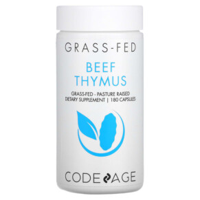 Thực phẩm bổ sung Codeage Grass-Fed Beef Thymus Pasture Raised 180 Capsules 853919008151