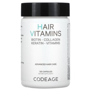 Thực phẩm bổ sung Codeage Hair Vitamins 120 Capsules 853919008496