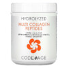Thực phẩm bổ sung Codeage Hydrolyzed Multi Collagen Peptides 5 Types I II III V X Powder Unflavored 20 oz (567 g) 853919008021