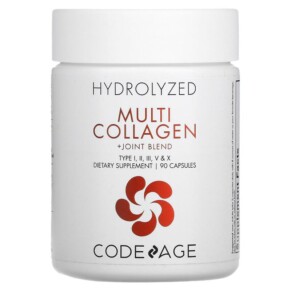 Thực phẩm bổ sung Codeage Hydrolyzed Multi Collagen Protein + Joint Blend Type I II III V X 90 Capsules 853919008908