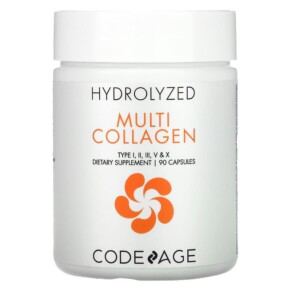 Thực phẩm bổ sung Codeage Hydrolyzed Multi Collagen Type I II III V X 90 Capsules 860507000480