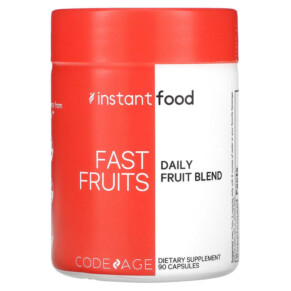 Thực phẩm bổ sung Codeage Instant Food Fast Fruits Daily Fruit Blend 90 Capsules 850026121674