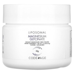 Thực phẩm bổ sung Codeage Liposomal Magnesium Glycinate Powder Unflavored 3 oz (85.2 g) 850026121919