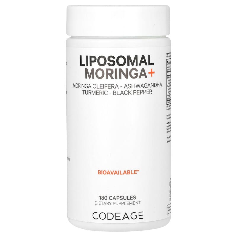 Codeage, Liposomal Moringa+, 180 viên 850049609470