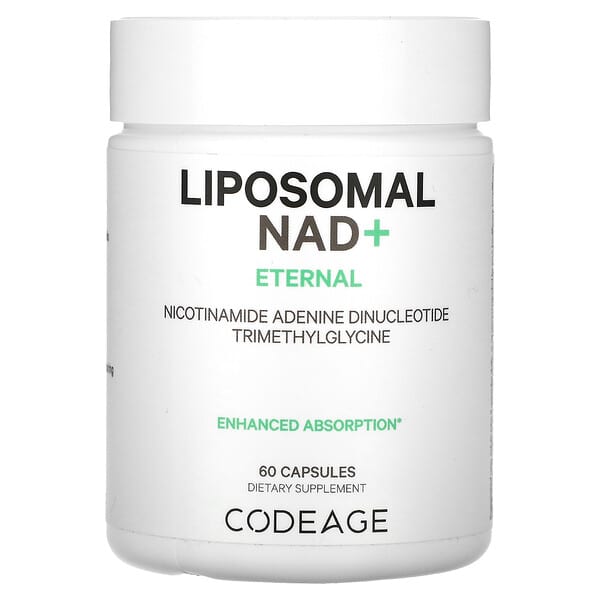Codeage Liposomal NAD+ Eternal Nicotinamide Adenine Dinucleotide Trimethylglycine 60 viên 850049609029