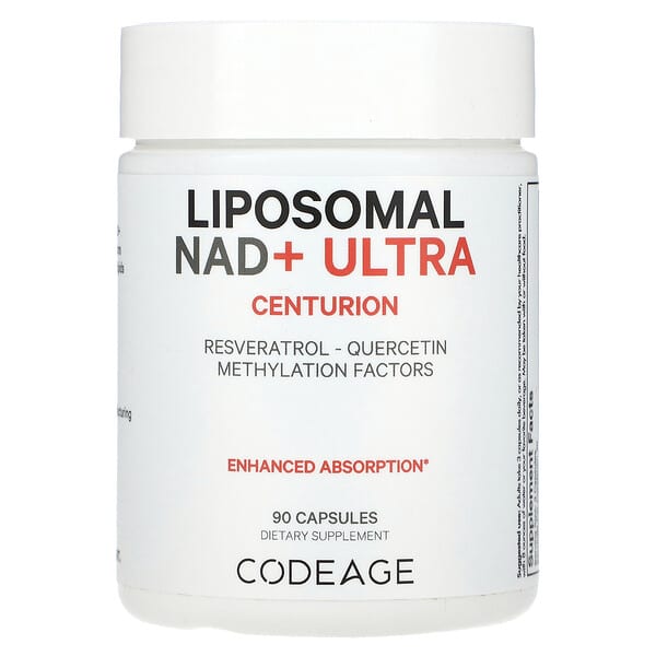Codeage Liposomal NAD+ ULTRA Resveratrol Quercetin Methylation Factors 90 viên 10 codeage liposomal nad ultra resveratrol quercetin methylation factors 90 capsules 121663 850049609036