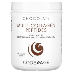Thực phẩm bổ sung Codeage Multi Collagen Peptides 5 Types Collagen I II III V & X Chocolate 18.17 oz (515 g) 853919008199