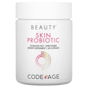 Thực phẩm bổ sung Codeage Skin Probiotic Shelf-Stable 50 Billion CFU 60 Capsules 853919008403