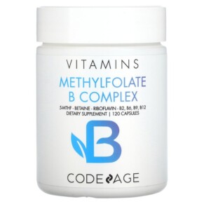 Thực phẩm bổ sung Codeage Vitamins Methylfolate B Complex 120 Capsules 853919008595