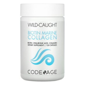 Thực phẩm bổ sung Codeage Wild Caught Biotin Marine Collagen Hyaluronic Acid 120 Capsules 853919008571