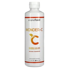 Thực phẩm bổ sung Codeage Wonder-C Vitamin C D3 Zinc Liposomal Delivery Orange Tangerine 16 fl oz (473 ml) 853919008793