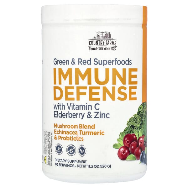 Country Farms Immune Defense with Vitamin C Elderberry & Zinc 11,3 oz 320 g 035046112004