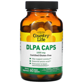 Thực phẩm bổ sung Country Life DLPA Caps 1.000 mg 60 Vegan Capsules 015794013686
