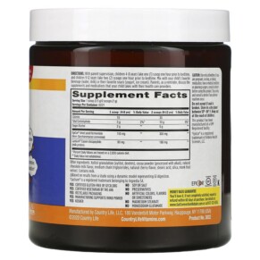 Bột Cân Bằng Giấc Ngủ cho Trẻ Em vị Socola Country Life Gut Connection Kids Sleep Balance 5.1 oz (147 g) 3 Thành phần vi chất của Country Life Gut Connection Kids Sleep Balance Chocolate Flavor Powder 5.1 oz (147 g) 015794030324