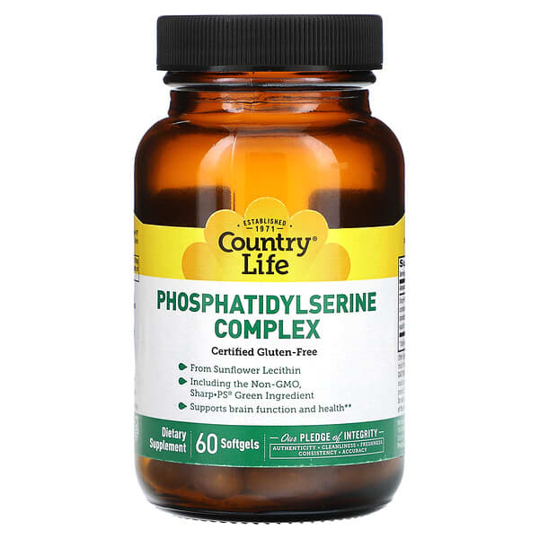 Country Life Phosphatidylserine Complex 60 viên 10 country life phosphatidylserine complex 60 softgels 11118 015794017172