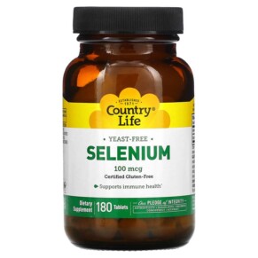 Thực phẩm bổ sung Country Life Selenium 100 mcg 180 Tablets 015794028765