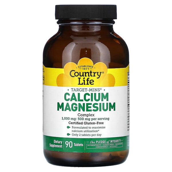 Country Life Target-Mins Calcium Magnesium Complex 90 viên 10 country life target mins calcium magnesium complex 90 tablets 121726 015794024804