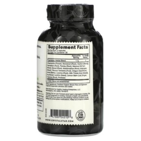 Thành phần vi chất của Crystal Star Kidney Care 60 Vegetarian Capsules 747889040108