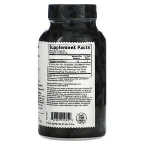 Viên uống tăng cường tâm trạng Crystal Star Mood Lift 60 viên thực vật 3 Thành phần vi chất của Crystal Star Mood Lift 60 Vegetarian Capsules 747889019852