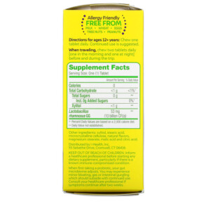 Culturelle Probiotic Hỗ Trợ Tiêu Hóa Cam Tươi 10 tỷ CFUs 24 viên Ngày 3 Thành phần vi chất của Culturelle Digestive Daily Probiotic Fresh Orange 10 Billion CFUs 24 Once Daily Tablets 049100400228