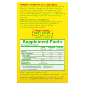 Thành phần vi chất của Culturelle Kids Purely Probiotics 1+ Years Unflavored 50 Single Serve Packets 049100400266