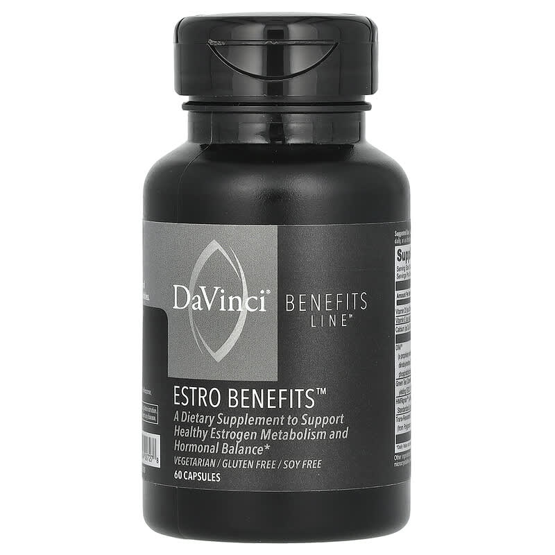 DaVinci Laboratories of Vermont, Benefits Line, Estro Benefits, 60 viên 026664007278