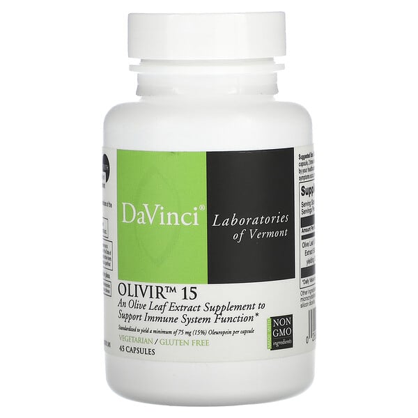 DaVinci Laboratories of Vermont Olivir 15 45 viên 10 davinci laboratories of vermont olivir 15 45 capsules 128096 026664013675