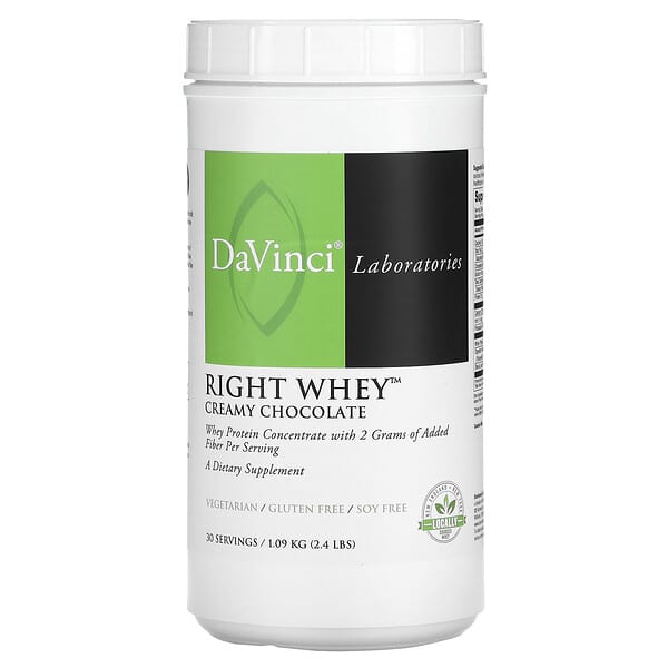DaVinci Laboratories of Vermont Right Whey Creamy Chocolate 2,4 lbs 1,09 kg 026664011008