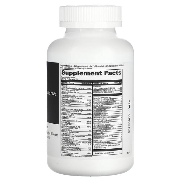 DaVinci Laboratories of Vermont Spectra Woman Multiple Vitamin/Mineral 120 viên 9 DaVinci Laboratories of Vermont Spectra Woman Multiple Vitamin/Mineral 120 viên 026664012203