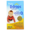 Thực phẩm bổ sung Ddrops Baby Liquid Vitamin D3 400 IU 90 Drops 0.08 fl oz (2.5 ml) 851228000064