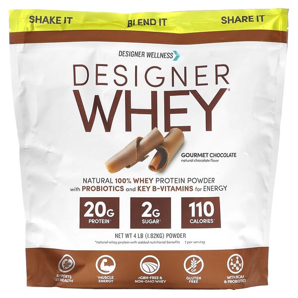 Designer Wellness Designer Whey Natural 100% Whey Protein Powder Gourmet Chocolate 4 lb 1,82 kg 10 designer wellness designer whey natural 100 whey protein powder gourmet chocolate 4 lb 1 82 kg 128764 844334003661