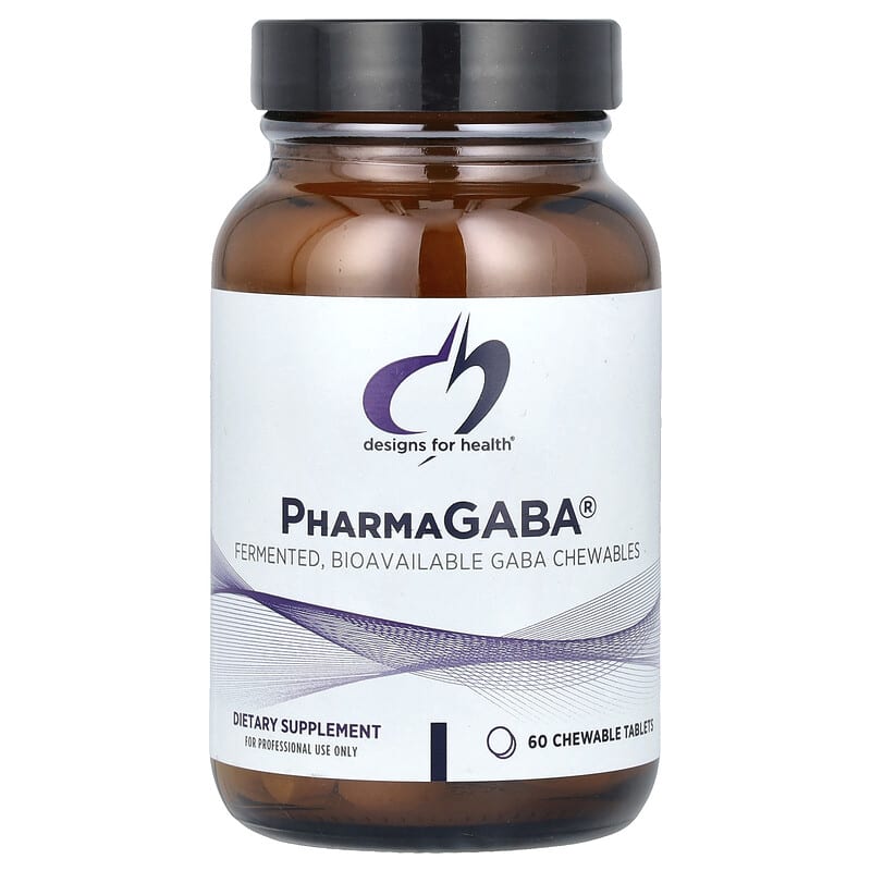 Designs For Health, PharmaGABA®, 60 viên nhai 879452002890