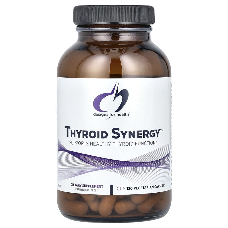 Viên uống tăng cường chức năng tuyến giáp Designs For Health Thyroid Synergy 120 viên chay 10 designs for health thyroid synergy 120 vegetarian capsules 142853 879452000933