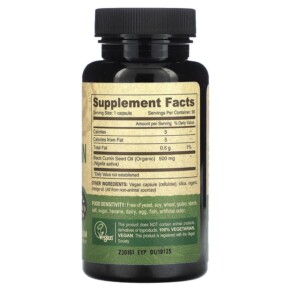 Dầu Hạt Tiêu Đen Deva Vegan 90 viên nén Thuần chay 3 Thành phần vi chất của Deva Vegan Black Cumin Seed Oil 90 Vegan Caps 895634000447