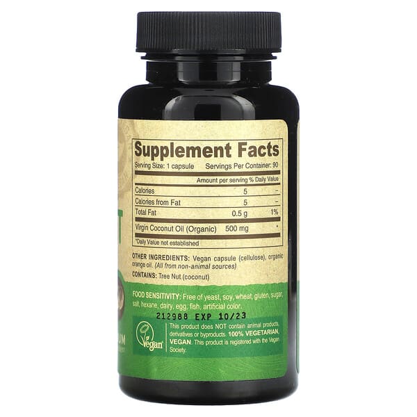 Deva Vegan Coconut Oil 90 viên 9 Deva Vegan Coconut Oil 90 viên 895634000478