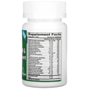 Thành phần vi chất của Deva Vegan Tiny-Tablets Multivitamin & Mineral Supplement 90 Tablets 895634000294