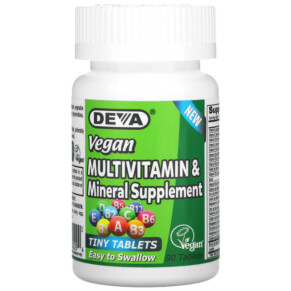 Thực phẩm bổ sung Deva Vegan Tiny-Tablets Multivitamin & Mineral Supplement 90 Tablets 895634000294