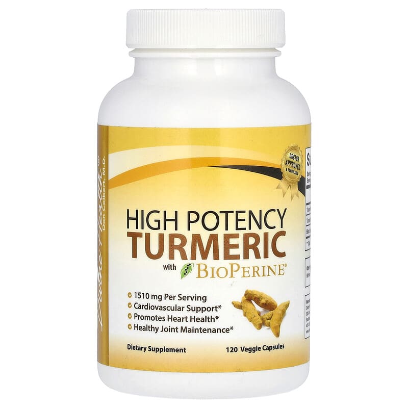 Divine Health, High Potency Turmeric With BioPerine, 120 viên 860009572034